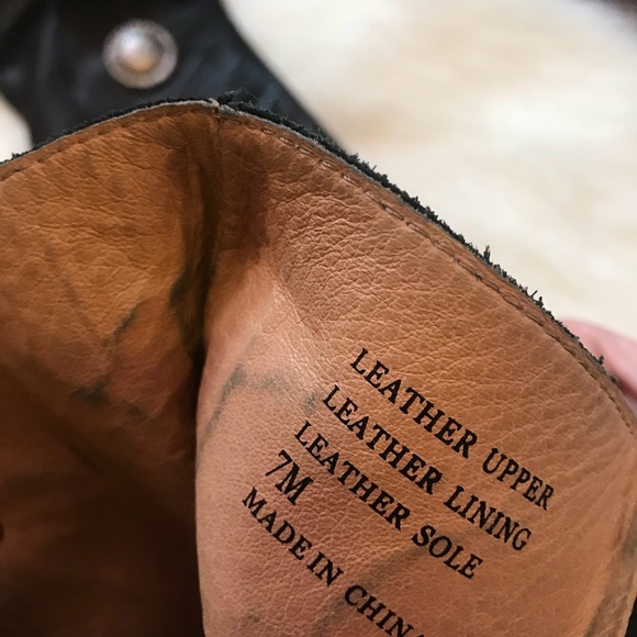 Authentic Custom GeeWaWa Black Leather Boots - Picture 2 of 4